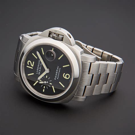 panerai luminor automatic titanium|pre owned panerai luminor marina.